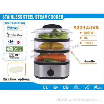 3-layer Stainless Steam Cooker XJ-92214-IVS